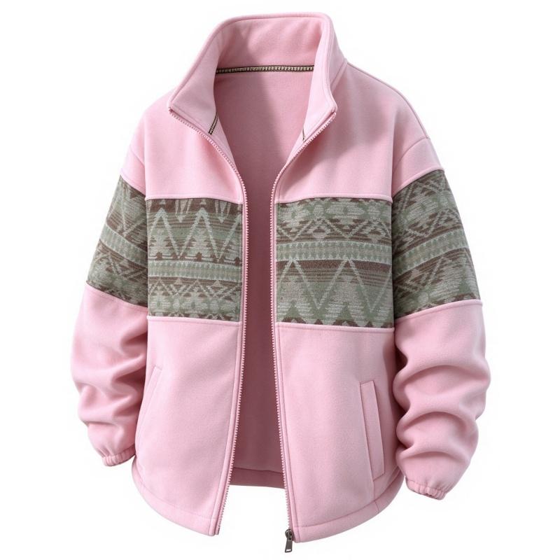 mens-retro-patterned-fleece-lined-cardigan