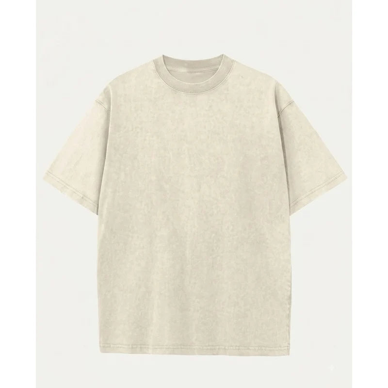 Women's Oversized Vintage Acid-Wash Cotton Tee