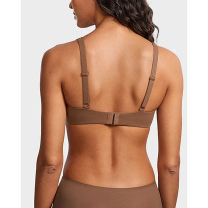 Underwire Support Seamless Unlined Balconette Bra