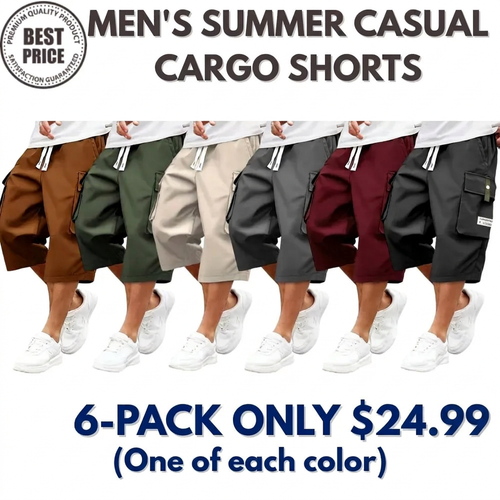 Men's Plus Size Lightweight Cargo Pants