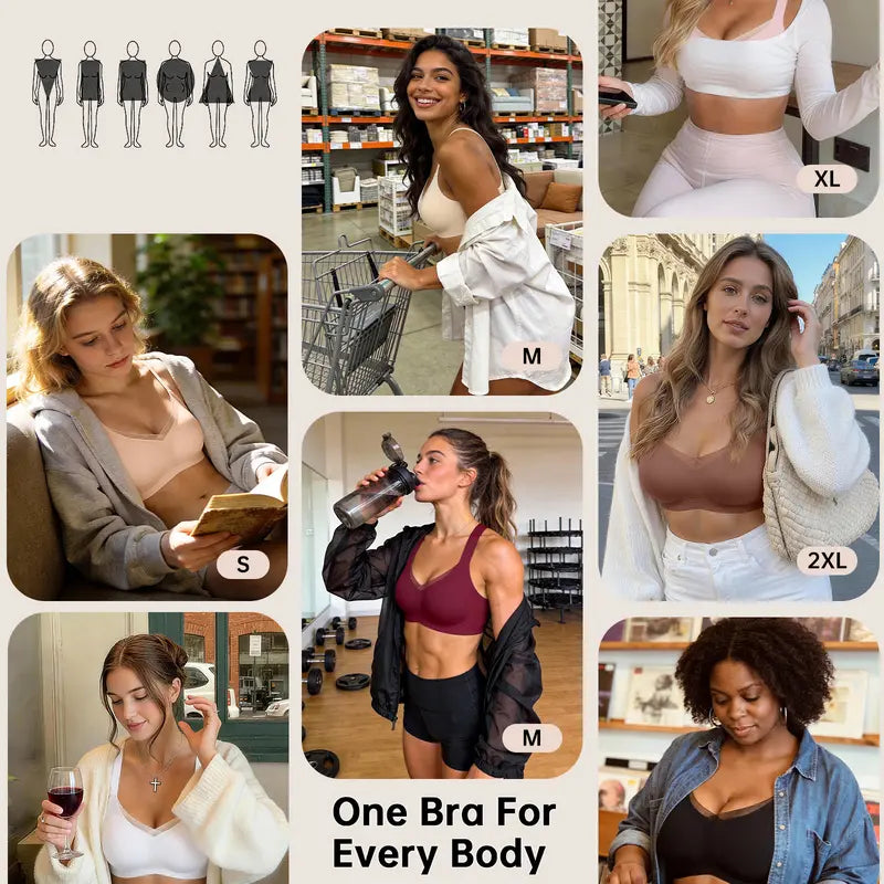 ⌛Limited-Time Offer - Women Jelly Bras Wirefree Full Coverage No Underwire