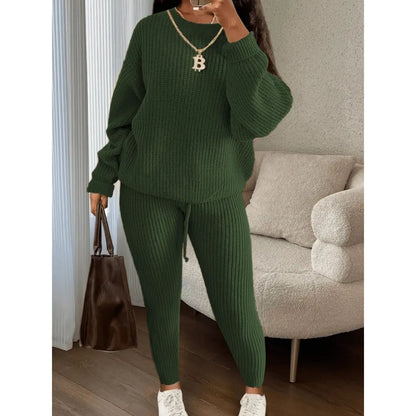 Women's 2 Pcs Sweater Set, 2 Pieces Knit Set for Women, Fall/Winter Outfits, Casual Loungewear