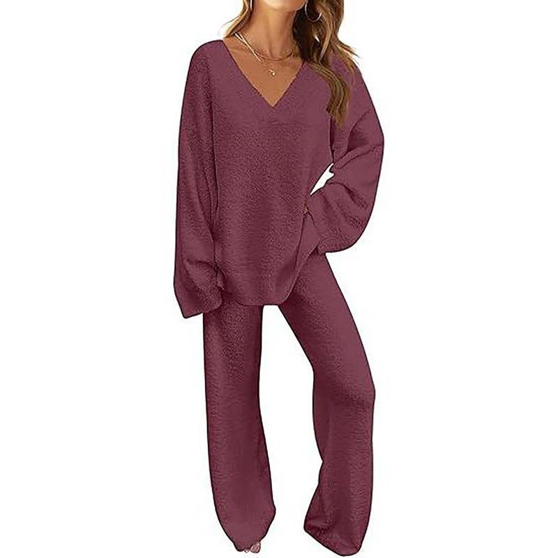 Women's 2-Piece Fleece Matching Set,2 Piece Sets Women