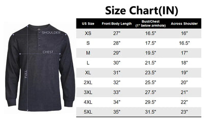 Men's Cotton Knit Henley Long Sleeve Shirt