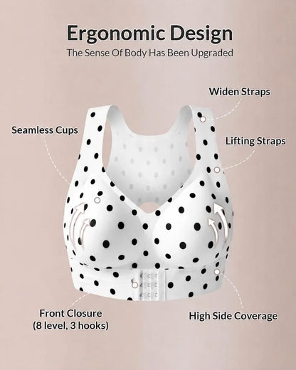 Cross Back Front Closure Wireless   Posture Support Bra