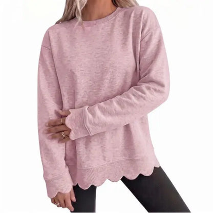 womens-oversized-scallop-hem-sweatshirt