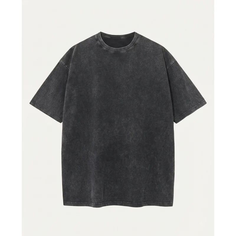 Women's Oversized Vintage Acid-Wash Cotton Tee