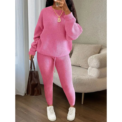 Women's 2 Pcs Sweater Set, 2 Pieces Knit Set for Women, Fall/Winter Outfits, Casual Loungewear