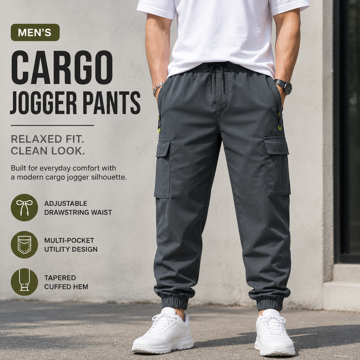🔥 BESTSELLER | Men’s Multi-Pocket Cargo Jogger Pants
