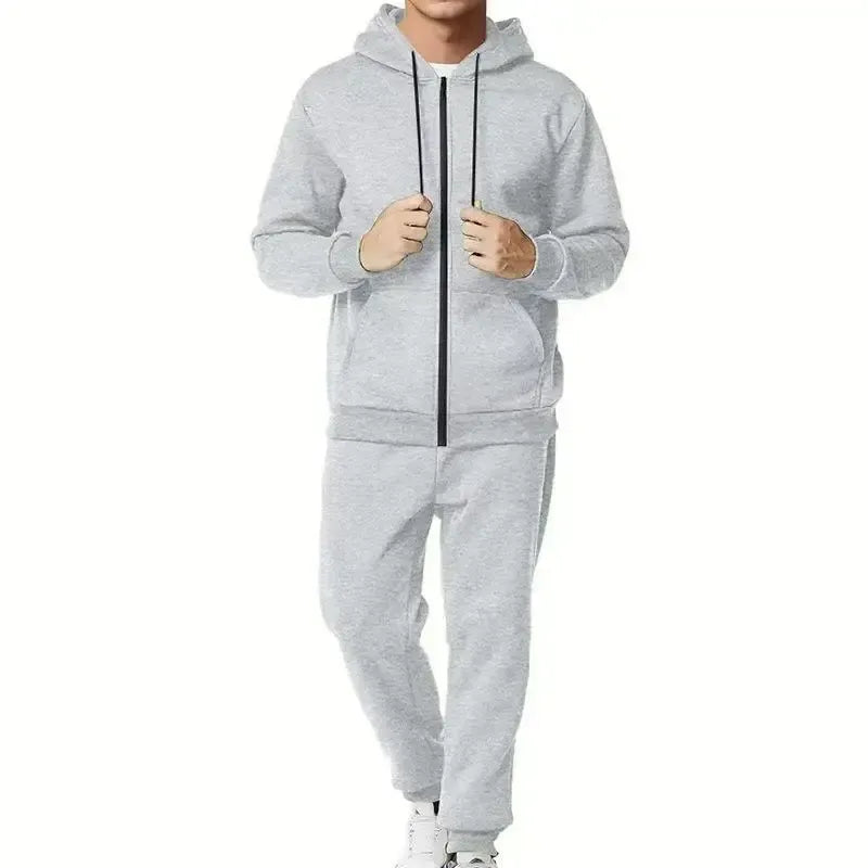 Men's 5-Piece Fleece Zip Hoodie & Jogger Sets