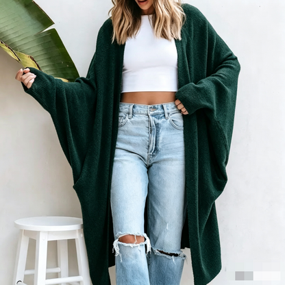 Women's Longline Cardigan – Dolman Sleeves