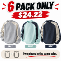 6 PACK ONLY $24.22(Two pieces in the same color)