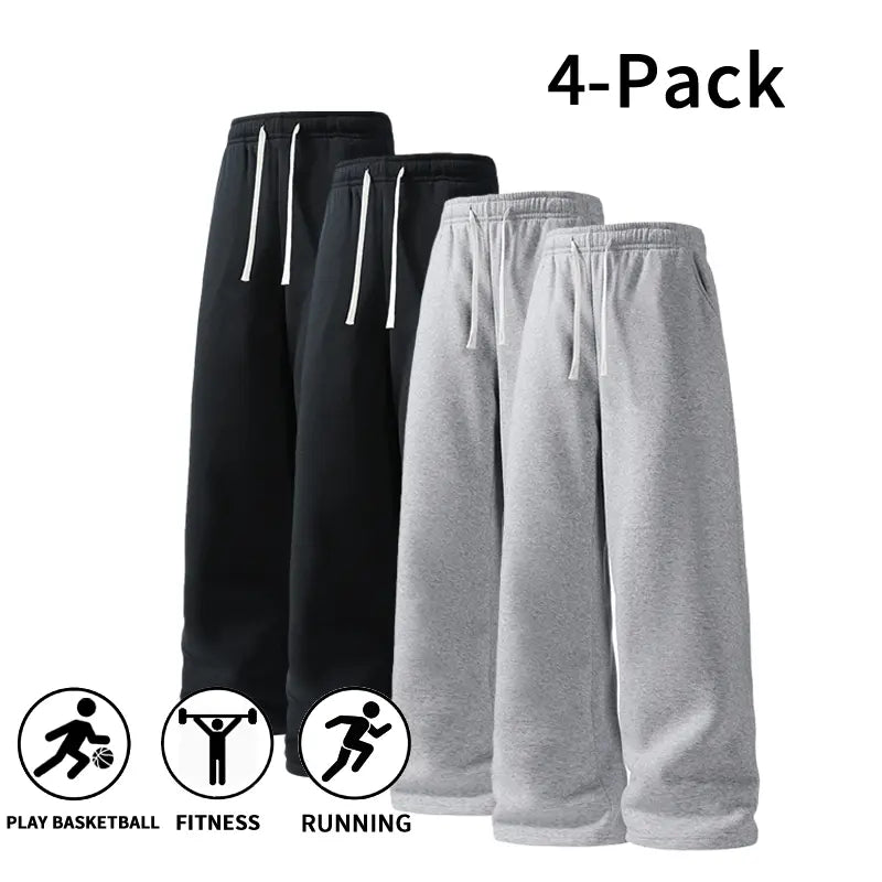 Ultra-Soft Wide-Leg Sweatpants for Men