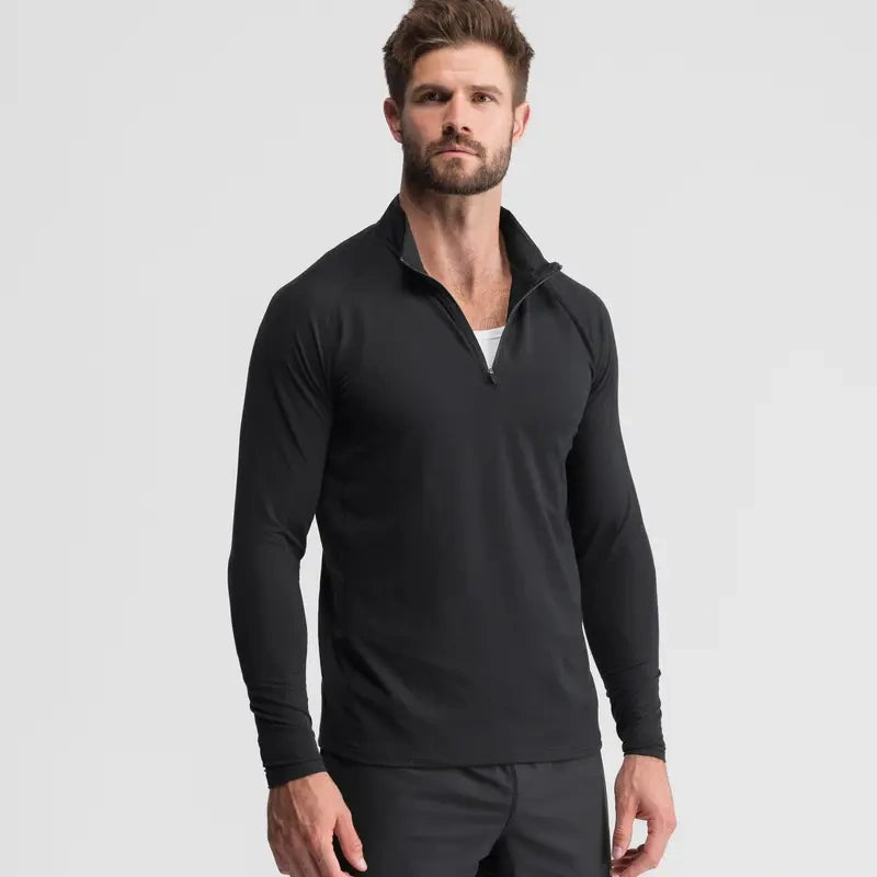 Fitted Performance Quarter Zip | Breathable Lightweight All-Day Athletic Pullover