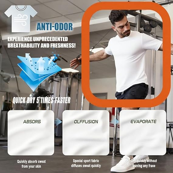 Men's Pure Cotton Short Sleeve T-Shirt