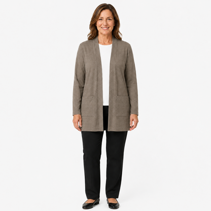 Women's Lightweight Open-Front Longline Cardigan Bundles