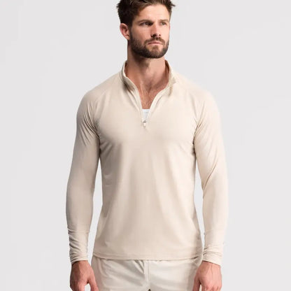 Fitted Performance Quarter Zip | Breathable Lightweight All-Day Athletic Pullover