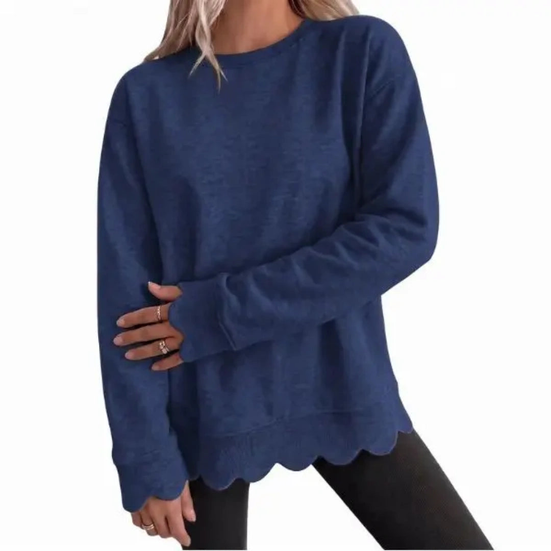 womens-oversized-scallop-hem-sweatshirt