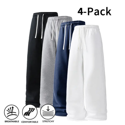Ultra-Soft Wide-Leg Sweatpants for Men