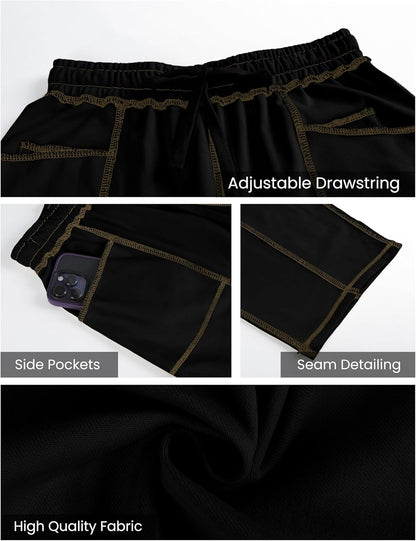 ⚡ Limited Stock – Grab Yours Now! 👇Women's Barrel Sweatpants - Baggy Wide Leg with Pockets & Drawstring