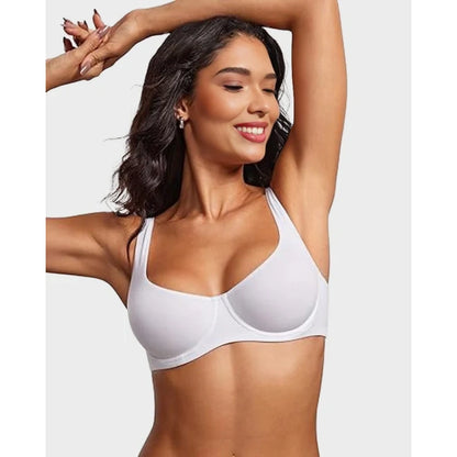 Underwire Support Seamless Unlined Balconette Bra