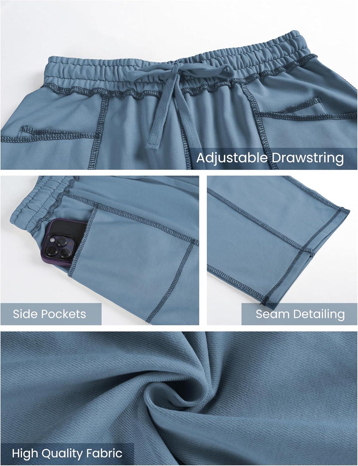 ⚡ Limited Stock – Grab Yours Now! 👇Women's Barrel Sweatpants - Baggy Wide Leg with Pockets & Drawstring