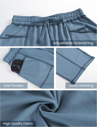 ⚡ Limited Stock – Grab Yours Now! 👇Women's Barrel Sweatpants - Baggy Wide Leg with Pockets & Drawstring