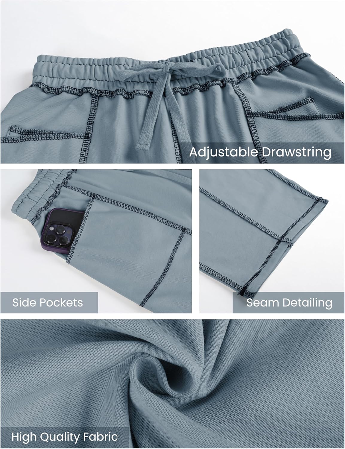 ⚡ Limited Stock – Grab Yours Now! 👇Women's Barrel Sweatpants - Baggy Wide Leg with Pockets & Drawstring