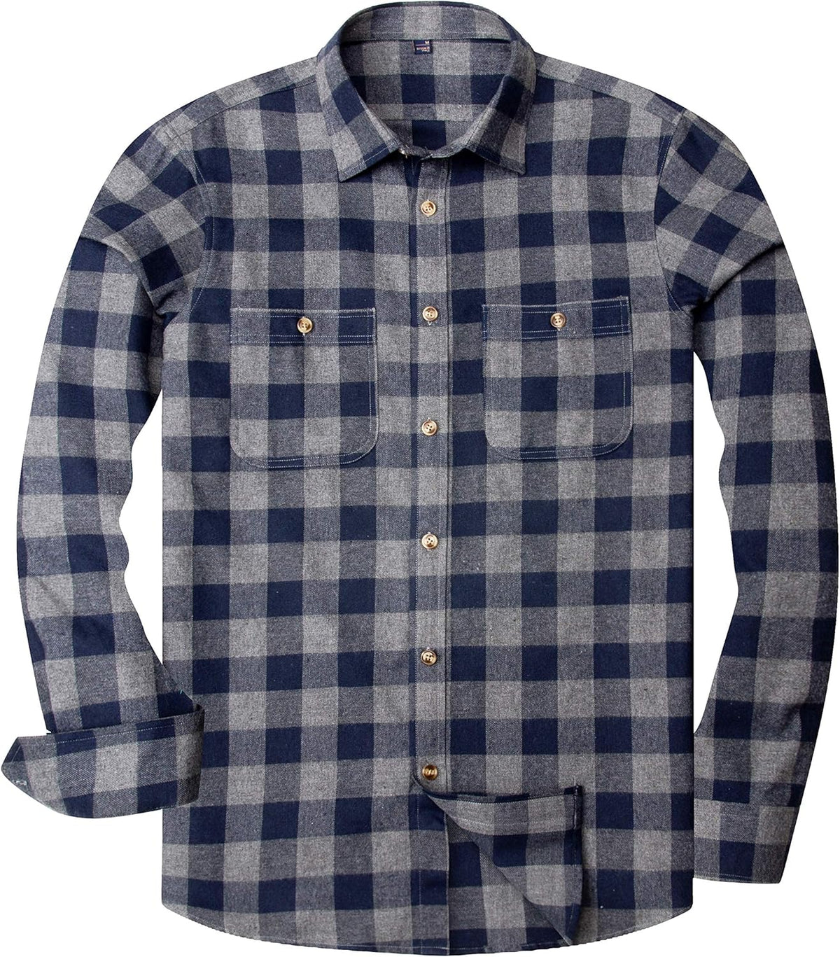 💫Clearance Sale🔥Men's Flannel Shirt Long Sleeve Button Down 100% Cotton