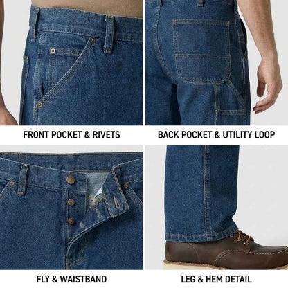 Men's Stretch Relaxed Straight Work Pants