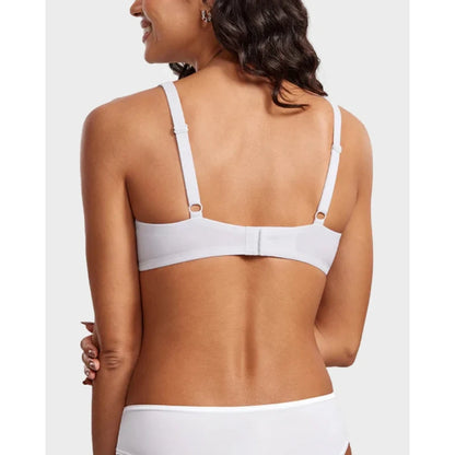 Underwire Support Seamless Unlined Balconette Bra