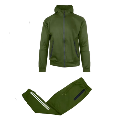 Men's 5-Piece Fleece Zip Hoodie & Jogger Sets