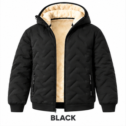 Men’s Hooded Fleece-Lined Thermal Jacket