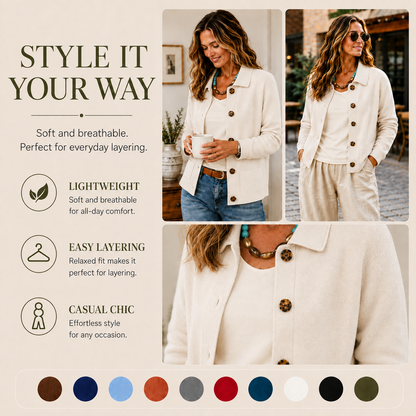 Casual Lapel Pocket Solid Color Jacket