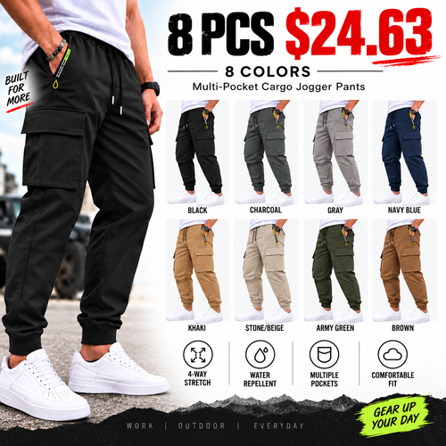 🔥 BESTSELLER | Men’s Multi-Pocket Cargo Jogger Pants