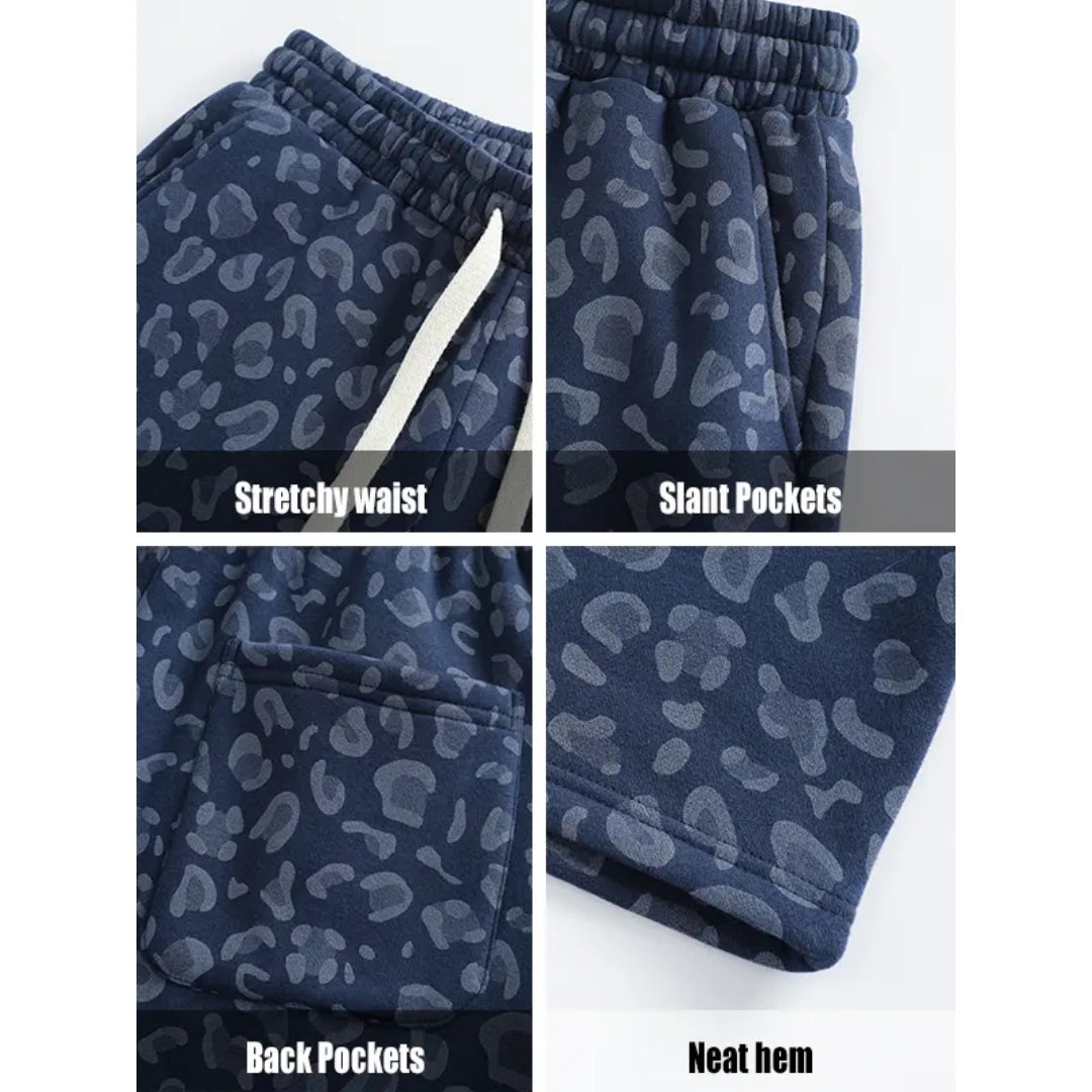 Unisex Cotton Leopard Print 2-Piece Set