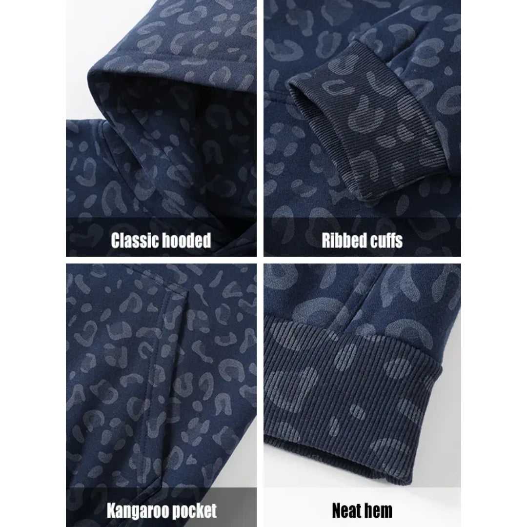 Unisex Cotton Leopard Print 2-Piece Set