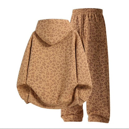 Unisex Cotton Leopard Print 2-Piece Set