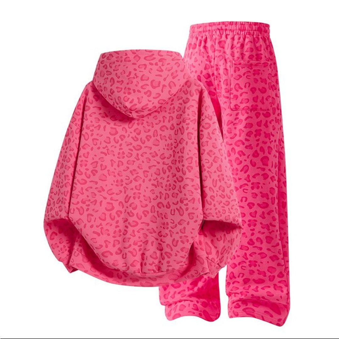 Unisex Cotton Leopard Print 2-Piece Set