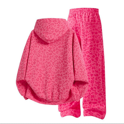 Unisex Cotton Leopard Print 2-Piece Set