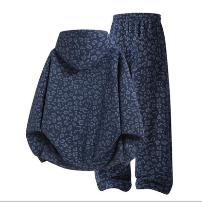 Unisex Cotton Leopard Print 2-Piece Set