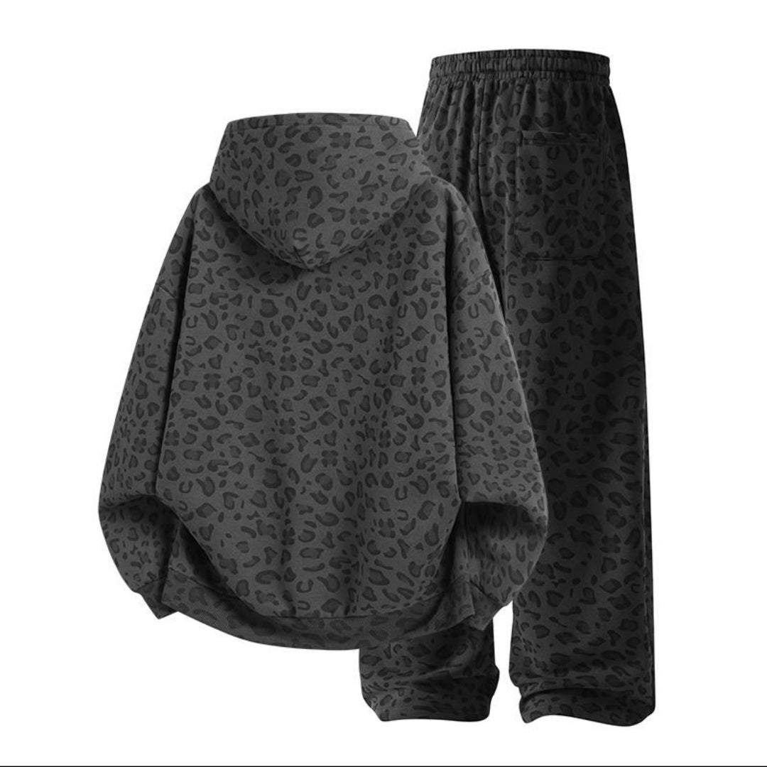 Unisex Cotton Leopard Print 2-Piece Set