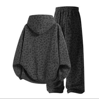 Unisex Cotton Leopard Print 2-Piece Set