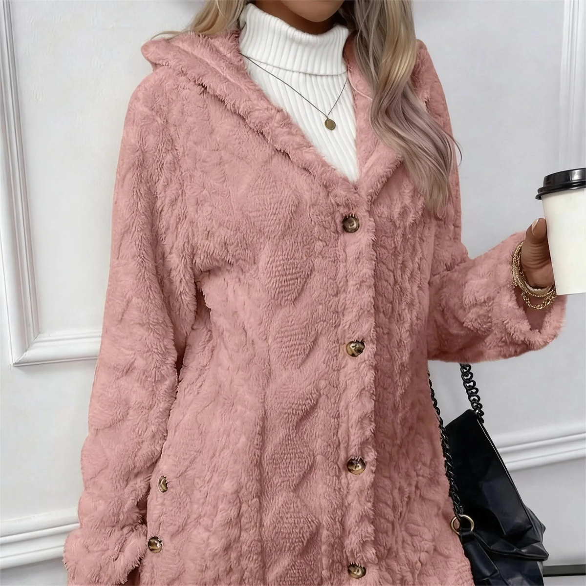 2026 Women's Hooded Cardigan Long Sleeve Coat