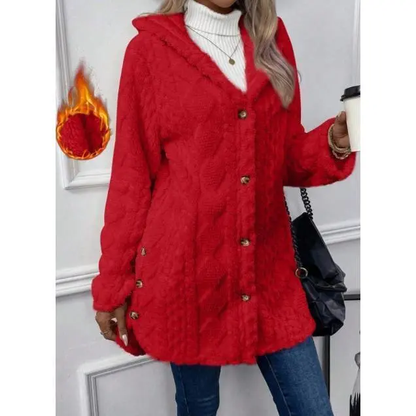 2026 Women's Hooded Cardigan Long Sleeve Coat