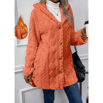 2026 Women's Hooded Cardigan Long Sleeve Coat