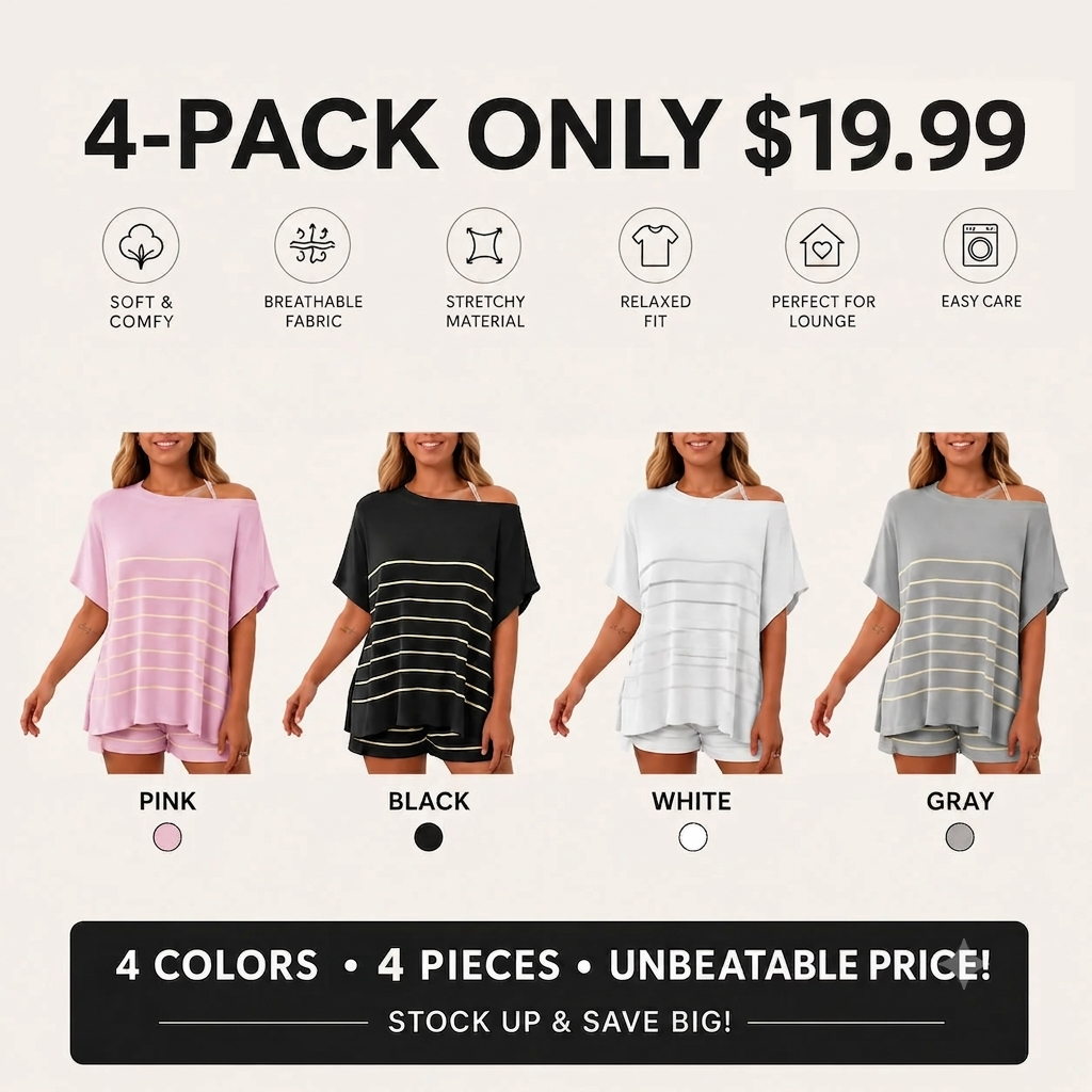 Women's Striped 2 Piece Outfits