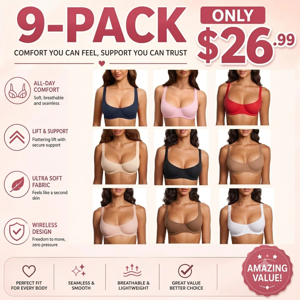 Underwire Support Seamless Unlined Balconette Bra