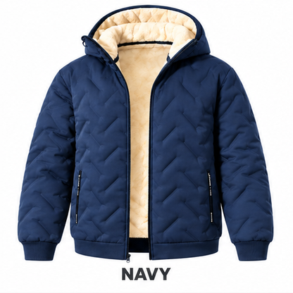 Men’s Hooded Fleece-Lined Thermal Jacket