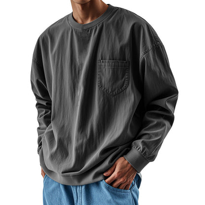 👕Men's Loose-Fit Long Sleeve T-Shirt – Everyday Comfort & Effortless Style